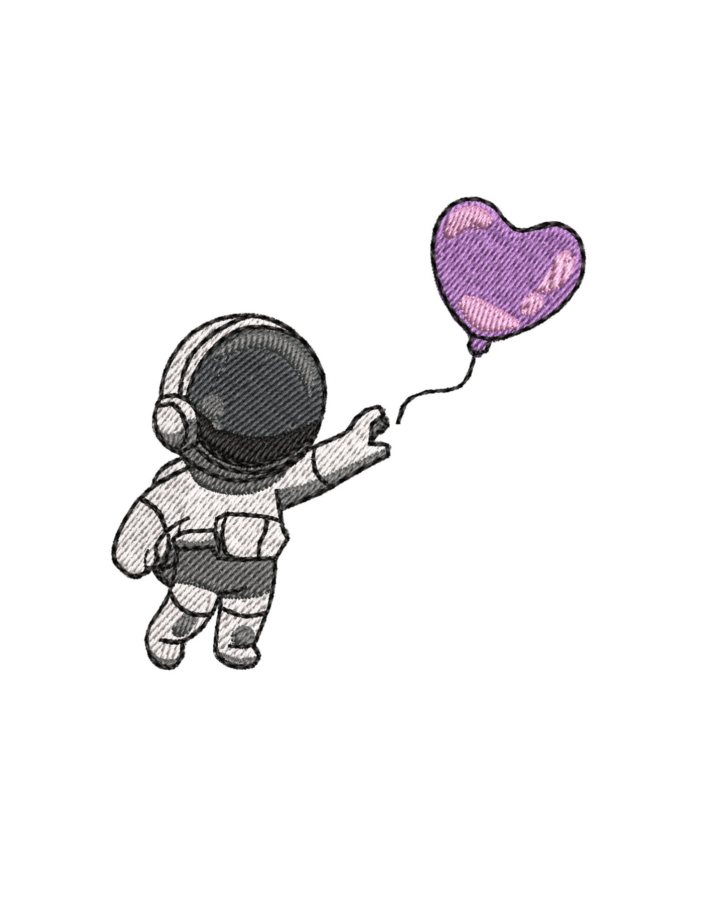 Astronaut met hartje