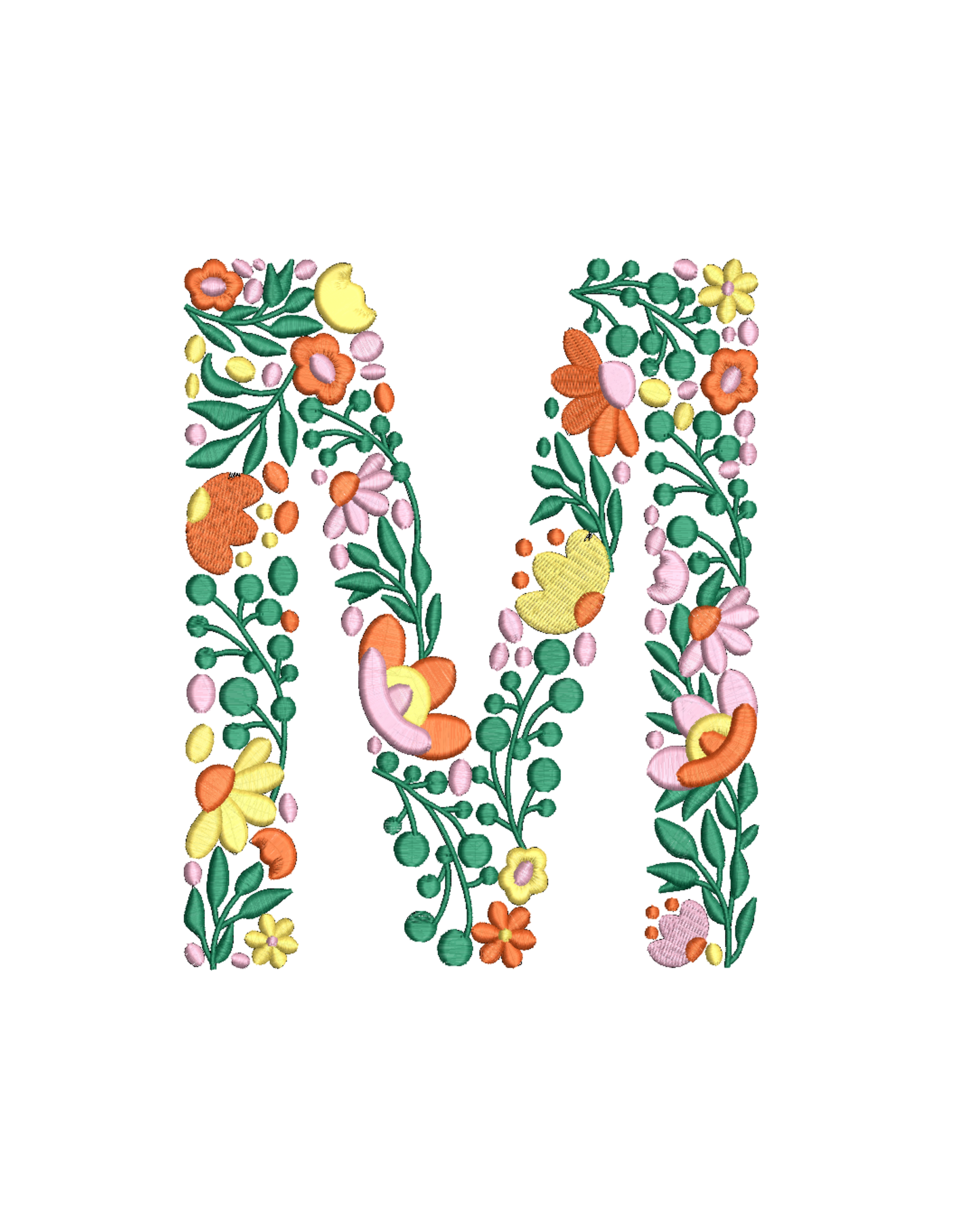 Bloemen letters Medium