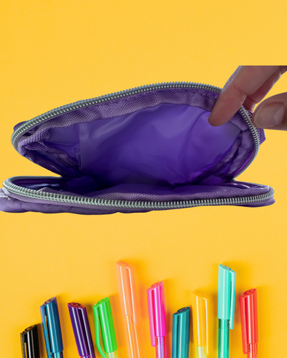 Gepersonaliseerde pennen etui met naam + icoontje