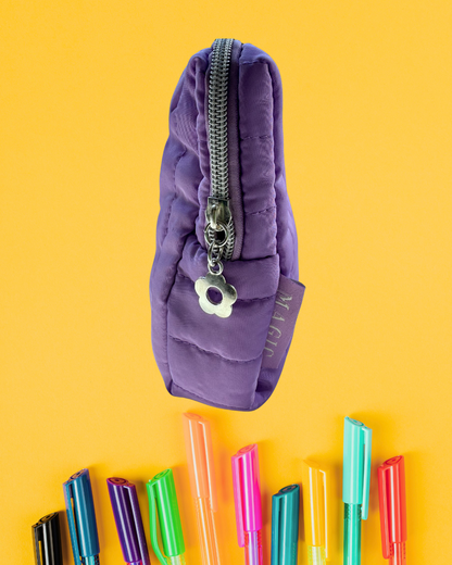 Gepersonaliseerde pennen etui met naam + icoontje