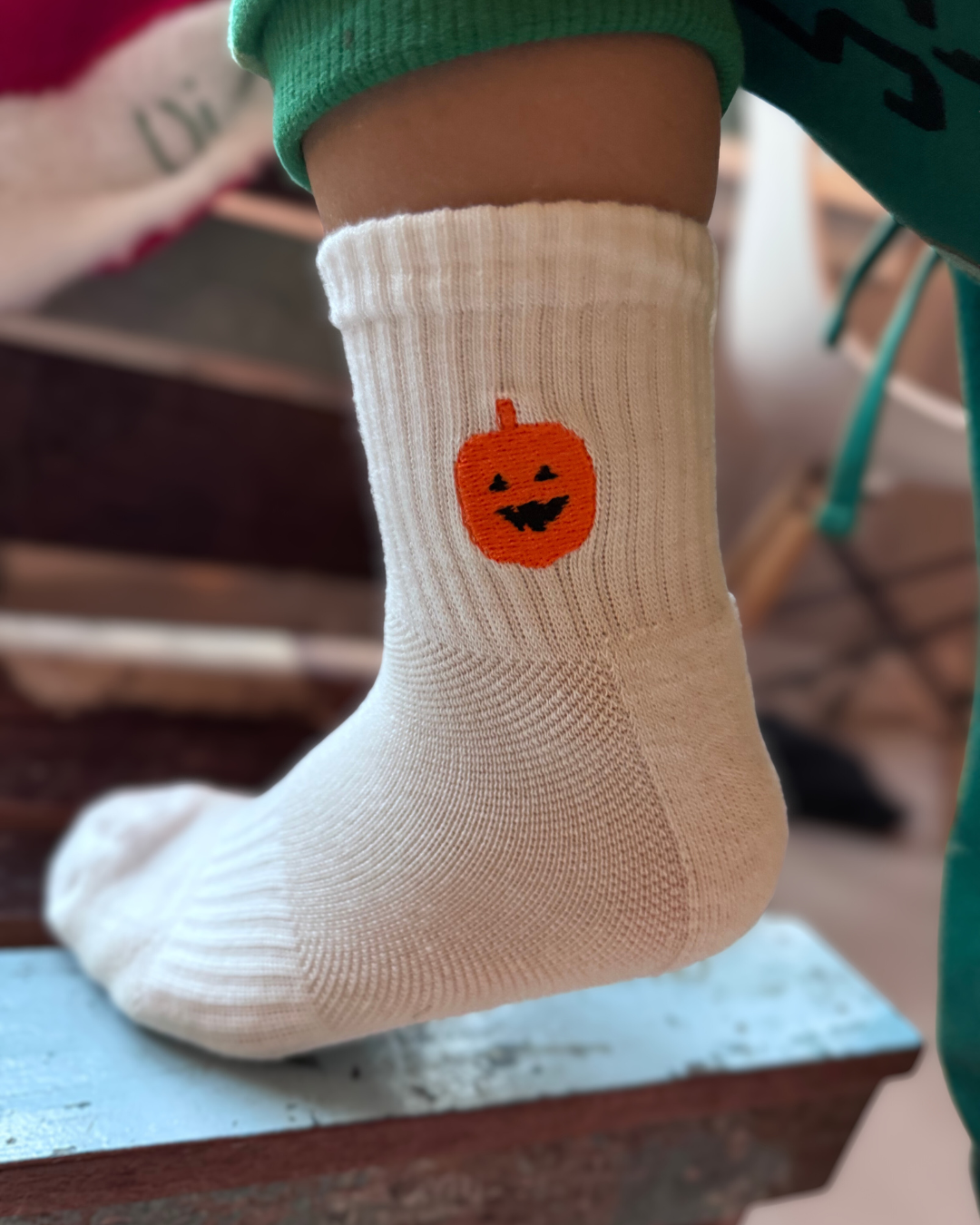 Halloween Sokken - Pompoen & Spin