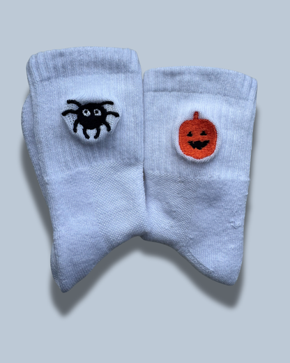 Halloween Sokken - Pompoen & Spin